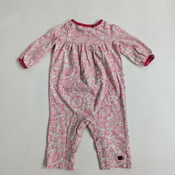 Tea Collection Bundle 3 Rompers Baby Girl 0-3 Months Pinks & Purples - Picture 8 of 14